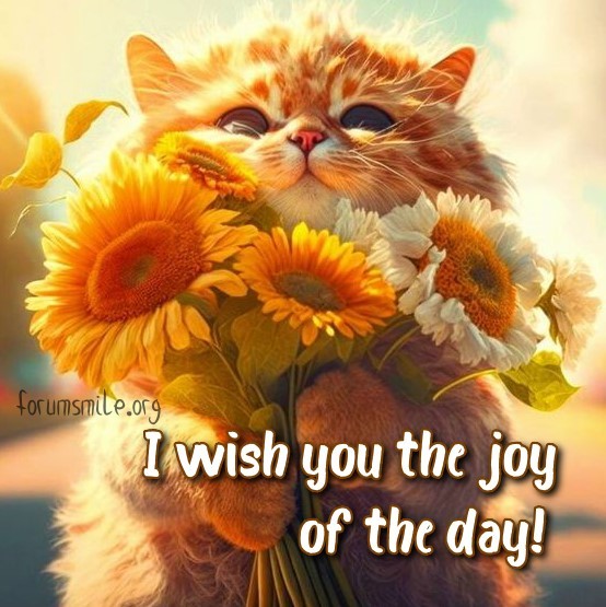 I wish you the joy of the day!
