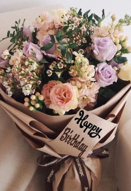 This bouquet is especially for you, happy birthday!