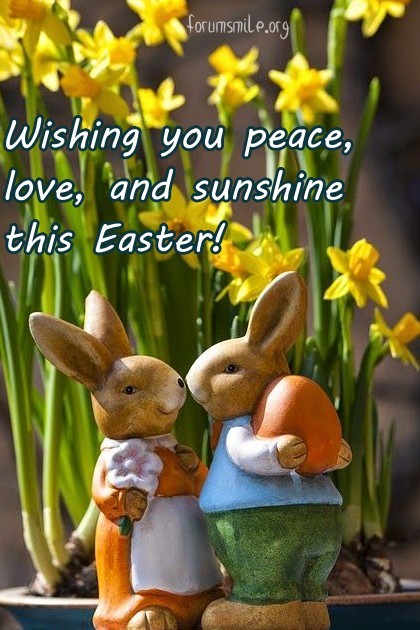 Wishing you peace and love this Easter