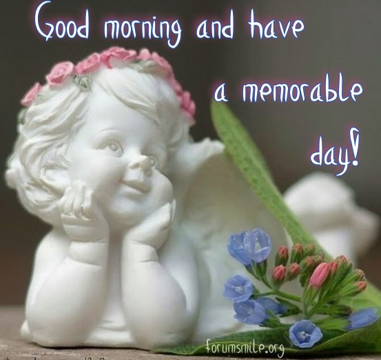 Good morning and have a memorable day